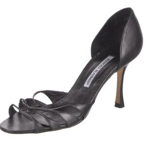 Manolo Blahnik Leather Sandals Size: IT 38.5